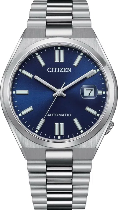 Pre-owned Citizen Automatic Stainless Steel Men's Watch Nj0150-81l