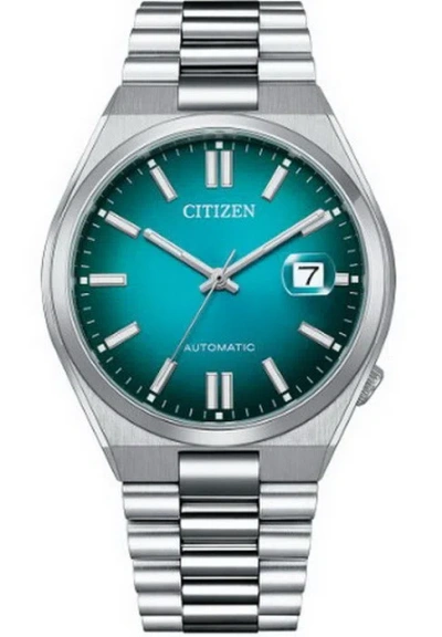 Pre-owned Citizen Automatic Stainless Steel Men's Watch Nj0151-88x