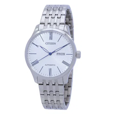 Citizen Automatic White Dial Men's Watch Nh8350-59b In Blue / White