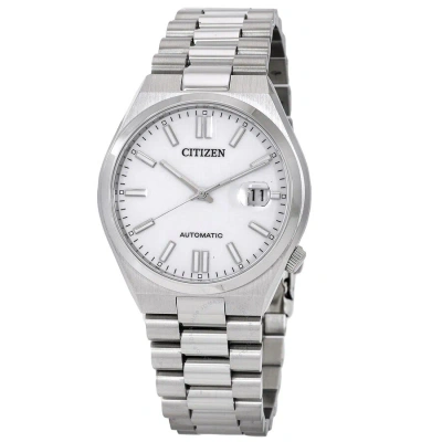Citizen Automatic White Dial Stainless Steel Men's Watch Nj0150-81a
