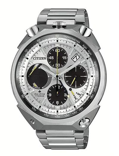 Pre-owned Citizen Av0080-88a Super Titanium Ecodrive Sapphire,free Shipping