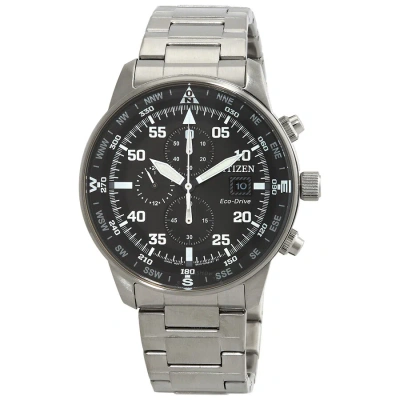 Citizen Aviator Chronograph Black Dial Men's Watch Ca0690-88e