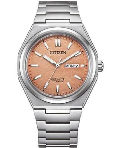 Pre-owned Citizen Aw0130-85z Mens Watch Eco-drive Super Titanium 40mm 10atm
