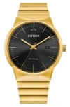 Citizen Eco-drive Men's Modern Axiom Gold-tone Stainless Steel Bracelet Watch 40mm In Gold