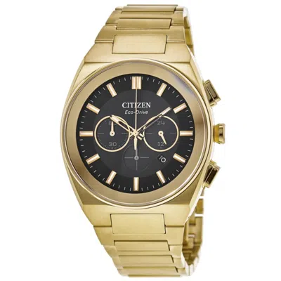 Citizen Axiom Sc Black Dial Gold Tone Stainless Steel Men's Watch Ca4582-54e