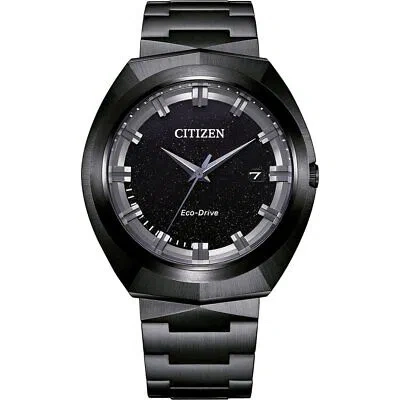 Pre-owned Citizen Black Mens Analogue Watch Bn1015-52e