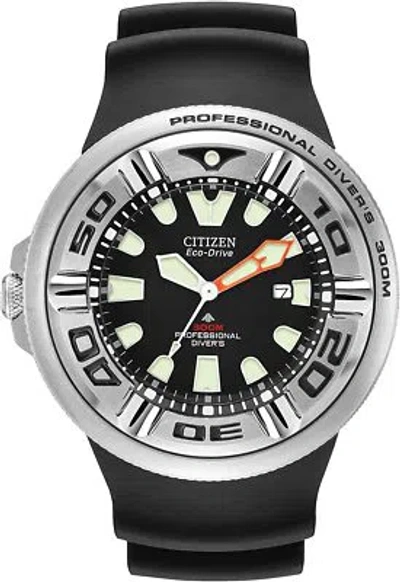 Pre-owned Citizen Black Mens Analogue Watch Promaster Marine Bj8050-08e