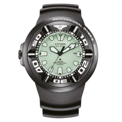 Pre-owned Citizen Black Mens Analogue Watch Promaster Marine Bj8055-04x