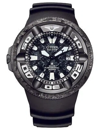 Pre-owned Citizen Black Mens Analogue Watch Promaster Marine Bj8056-01e