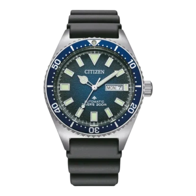 Pre-owned Citizen Black Mens Analogue Watch Promaster Marine Ny0129-07le