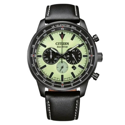 Pre-owned Citizen Black Mens Chronograph Watch Ca4505-21x