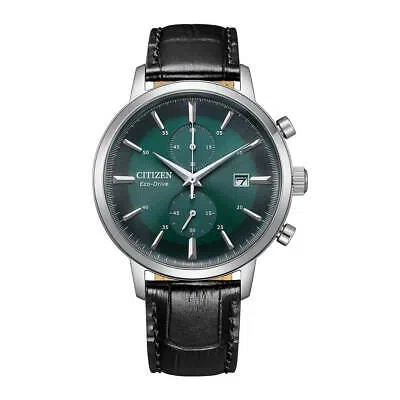 Pre-owned Citizen Black Mens Chronograph Watch Ca7069-24x