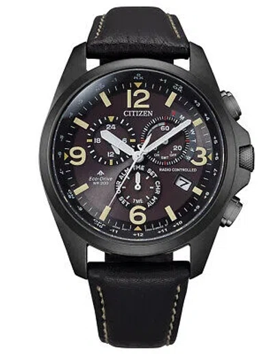 Pre-owned Citizen Black Mens Chronograph Watch Promaster Sky Cb5925-15e