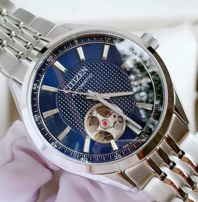 Pre-owned Citizen Blue Dial Automatic Mechanical Men's Watch Nh9110-81l
