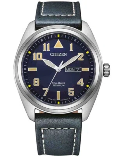 Pre-owned Citizen Blue Mens Analogue Watch Bm8560-45le
