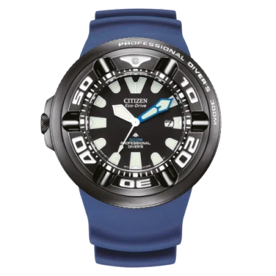 Pre-owned Citizen Blue Mens Analogue Watch Promaster Marine Bj8055-04e