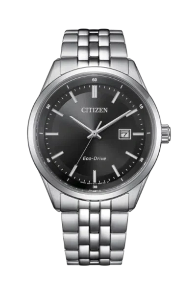 Pre-owned Citizen Bm7560-59e Eco-drive Stainless Steel Men Watch Usus