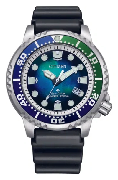 Pre-owned Citizen Bn0166-01l Promaster Diver Polyurethane Spherical Mineral Crystal
