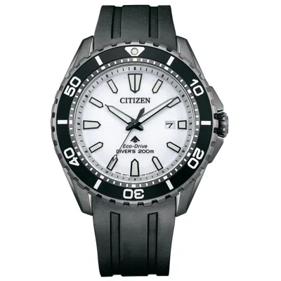 Pre-owned Citizen Bn0197-08a Promaster Marine Series Eco Driver Men's Watch Black