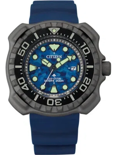 Pre-owned Citizen Bn0227-09l Eco-drive Promaster Titanium Mens Watch 47mm 20atm