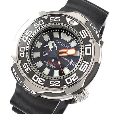 Pre-owned Citizen Bn7020-09e Black Promaster Marine Eco-drive Men's Watch In Box