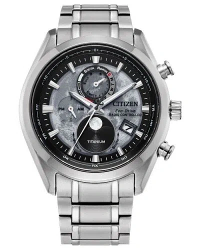 Pre-owned Citizen Brand  Eco-drive Tsuki-yomi A-t By1010-57h