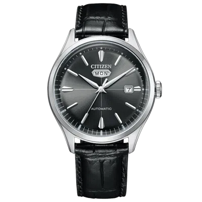 Pre-owned Citizen Brand  Record Label C7 Crystal Seven Black Automatic Watch Nh8390-20h
