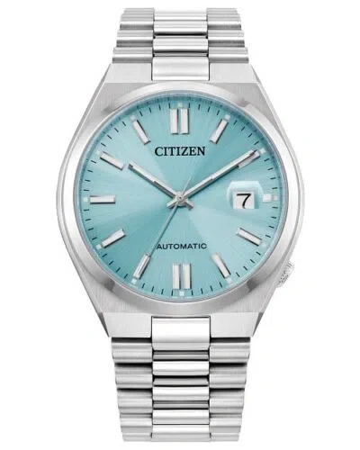 Pre-owned Citizen Brand  Tsuyosa Automatic Blue Dial Stainless Steel Men's Watch