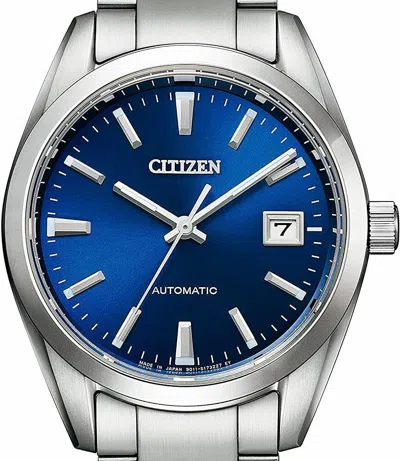Pre-owned Citizen Brand-new  Collection Mechanical Watch Nb1050-59l (royal Blue Dial) -jdm-