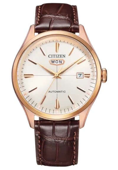 Pre-owned Citizen Brown Mens Analogue Watch Nh8393-05ae
