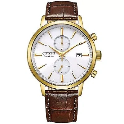 Pre-owned Citizen Brown Mens Chronograph Watch Ca7062-15a