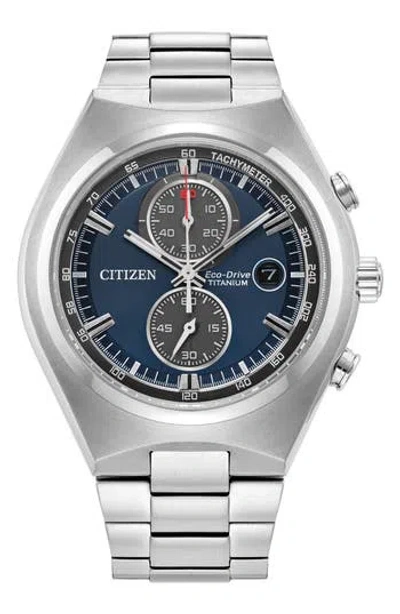 Citizen Brycen Bracelet Watch, 43mm In Silver