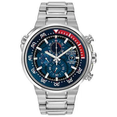Pre-owned Citizen Ca0440-51l Endeavor Eco-drive Stainless St. Chronograph Men's Watch