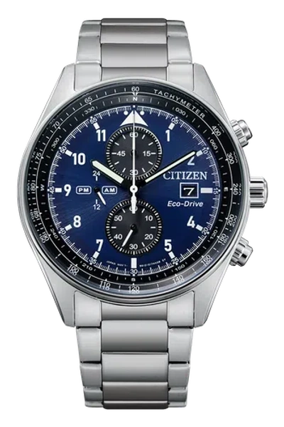 Pre-owned Citizen Ca0770-81l Eco-drive Chronograph Stainless Steel Men's Watch