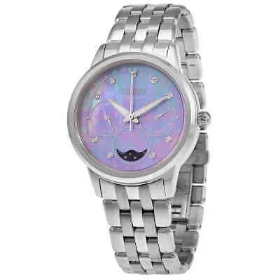 Pre-owned Citizen Calendrier Eco-drive Chronograph Diamond Ladies Watch Fd0000-52n