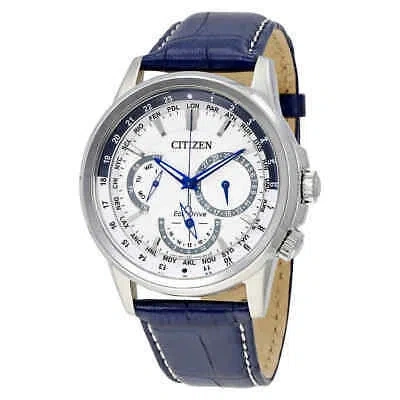 Pre-owned Citizen Calendrier Eco-drive World Time Men's Watch Bu2020-02a