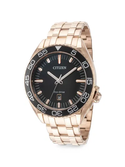 Citizen Carson Eco-drive 42mm Watch In Gold