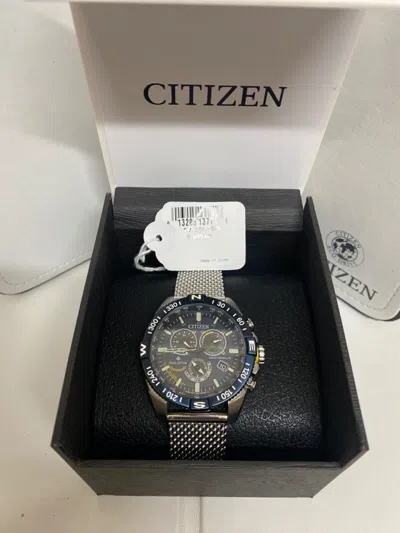Pre-owned Citizen Cb5848-57l Promaster Navihawk At Blue Angels Atomic Chronograph Sapphire