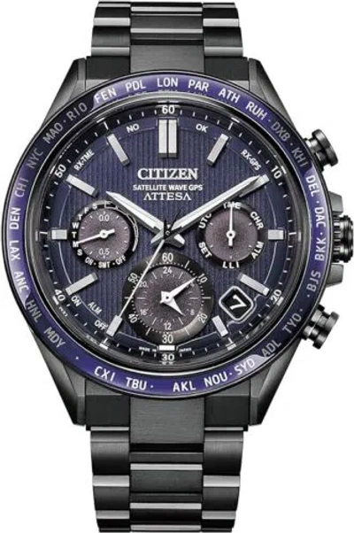 Pre-owned Citizen Cc4059-64l Attesa Act Line Photovoltaic Eco-drive Gps Japan Import