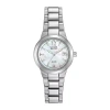 Citizen Chandler Womens Silver Tone Stainless Steel Bracelet Watch Ew1670-59d In Gray