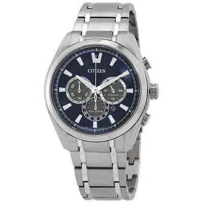 Pre-owned Citizen Chronograph Blue Dial Men's Watch Ca4010-58l