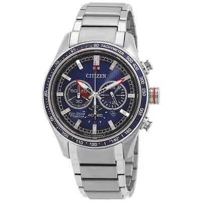 Pre-owned Citizen Chronograph Blue Dial Men's Watch Ca4490-85l