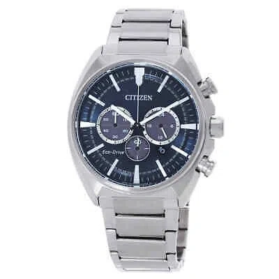 Pre-owned Citizen Chronograph Eco-drive Blue Dial Men's Watch Ca4288-86l