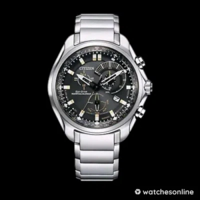 Pre-owned Citizen Chronograph Perpetual Calendar Sapphire Crystal Sports Watch Bl5600-53e