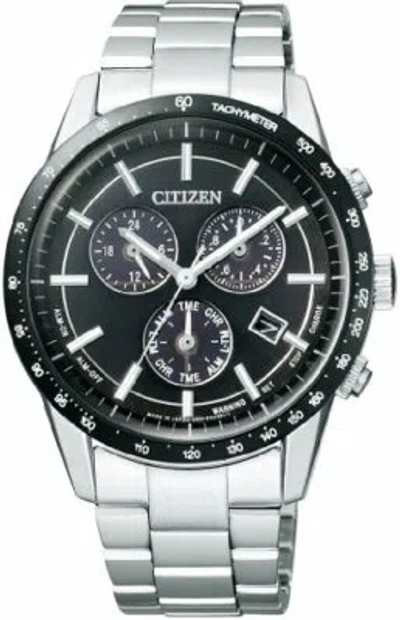 Pre-owned Citizen Collection Eco-drive Metal Face Chronograph Bl5594-59e Men's
