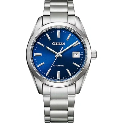 Pre-owned Citizen Collection Nb1050-59l Automatic Men Blue Dial Watch In Box