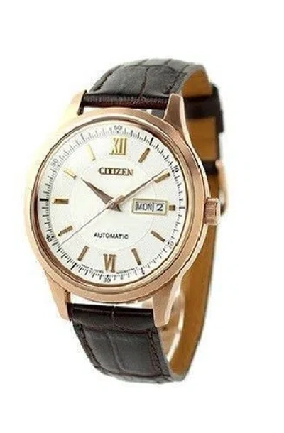 Pre-owned Citizen Collection Ny4052-08a Mechanical Men Watch In Box