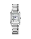 Citizen Bianca Womens Silver Tone Stainless Steel Bracelet Watch Ew5600-52d In White/silver
