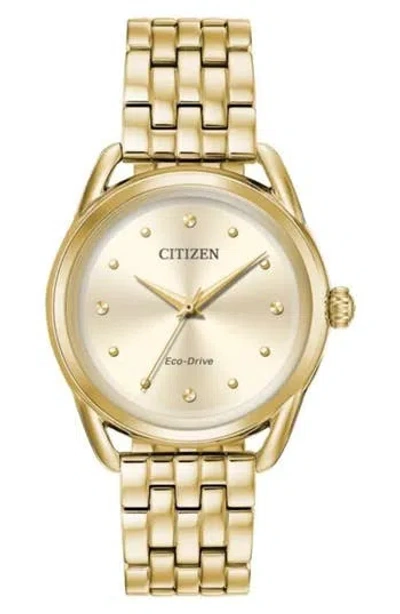 Citizen Classic Eco-drive Bracelet Watch, 36mm X 8.5mm In Gold