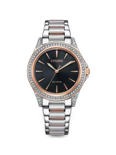 Citizen Classic Eco-drive 34mm Watch In Silver